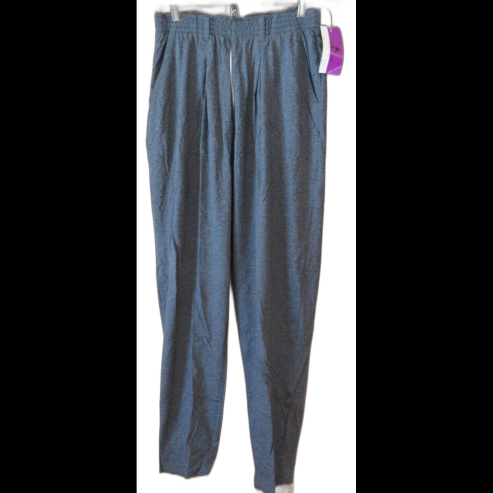 Liz Wear Stretch Waistband Tapered Leg Gray Casual Pants Size Large NWT